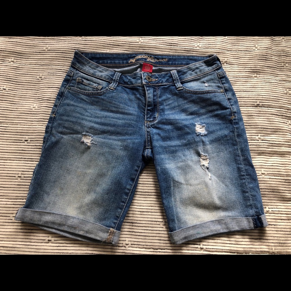 Denim shorts
